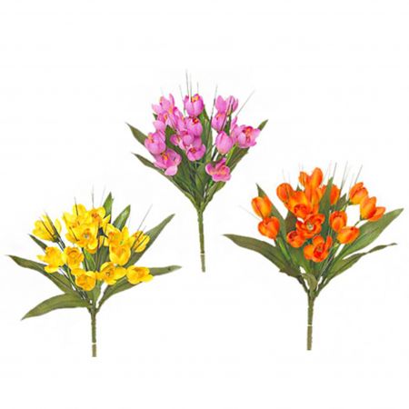 Krokusbündel Lila Orange Gelb 3 Sortiert – L28xD22cm