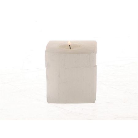 Tealight Selenite L8W8H8 White