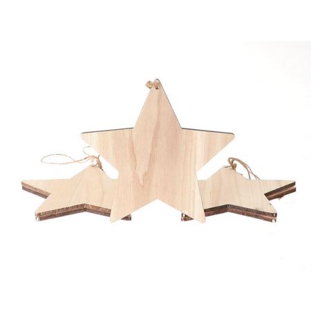 Hanger Essential Star 5Pcs L-25 W-25 H-0.7 Wood