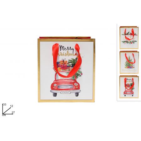 CADEAUTAS AUTO 3ASS 33*27*12CM