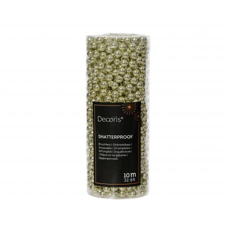 Kralenslinger plastic wit mint dia0.8cm x L.1000cm