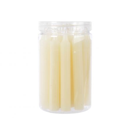 Kaars wax mini dinner ivoor dia1.3cm x H.10.5cm