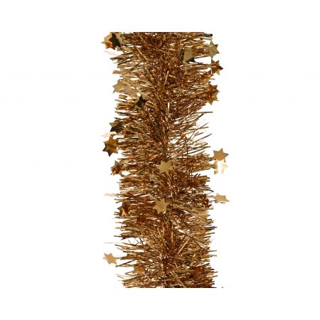 Lametta guirlande pet pecannoot bruin dia9cm x H.270cm