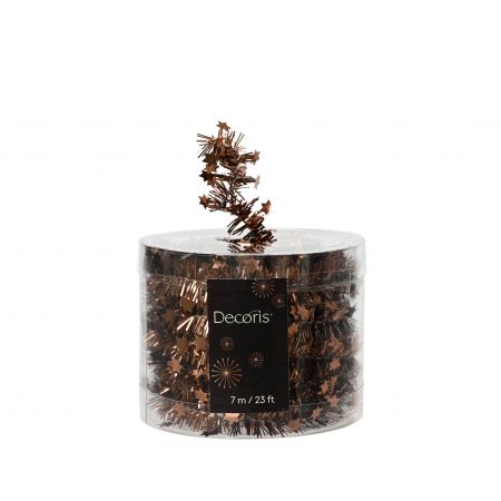 Lametta guirlande pet espresso dia3cm x H.700cm