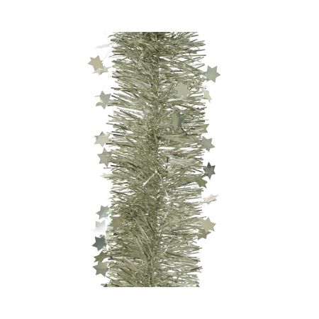 Lametta guirlande pet wit mint dia9cm x H.270cm