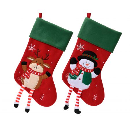 Kous polyester 2ass rood/kleur(en) L.0.5cm x W.25cm x H.40cm