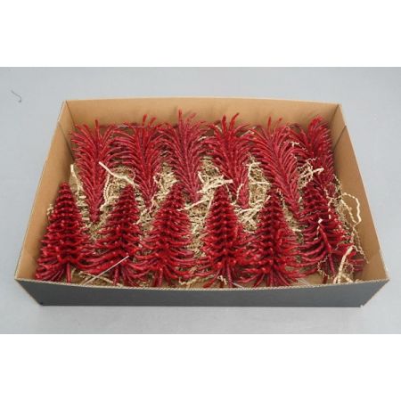 Tree Picea Wax W9H17 Red