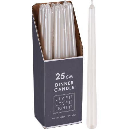 DINNERKAARS WIT 25CM