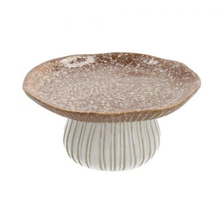 Etagere Mushroom Porta Rnd H9.3D19.8 Cream