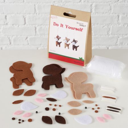 DIY-Bastelset Lian, Hirsch, H 14,9 cm, L 11 cm