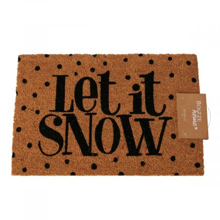 Fußmatte Soho, L 60 cm, PVC, Kokos, schwarz, natur, Mehrfarbig, Spruch/Text