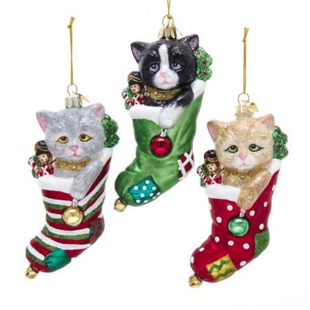 5X2.25"NOBLE GEMS STOCKING W/CAT GL