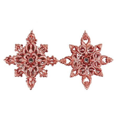 5.5" SNOWFLAKE ORNA X 2.