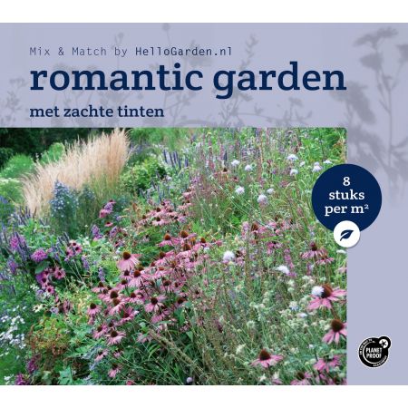 Rot-rosa-weißer Garten - Staudenpaket Romantic Garden 12 m2 (96 Stauden)