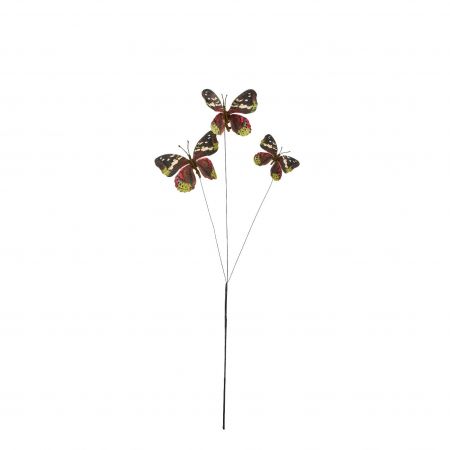 Schmetterlingszweig rot - L60cm