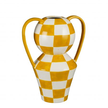 Stratt Vase gelb – L27xB17,5xH33,5cm